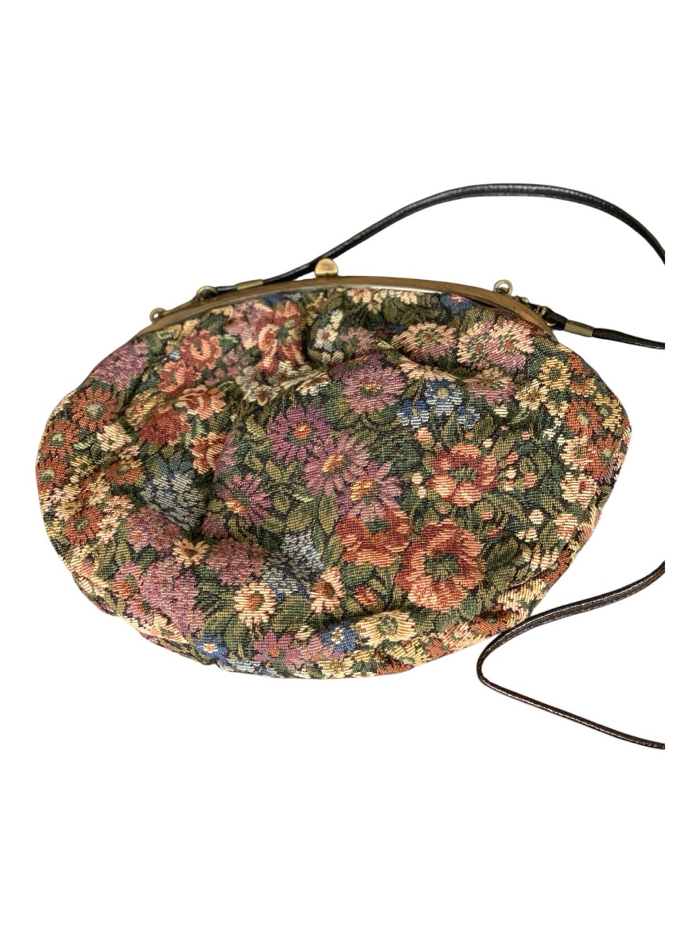 Vintage Floral Tapestry Clutch Crossbody Bag Purse
